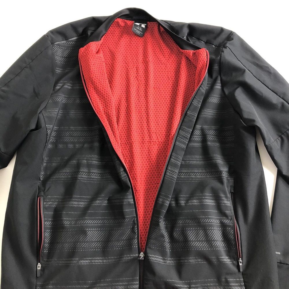 Russell Athletic Men Black Full Zip Track Jacket Size Large Gym Running Train - Picture 3 of 5